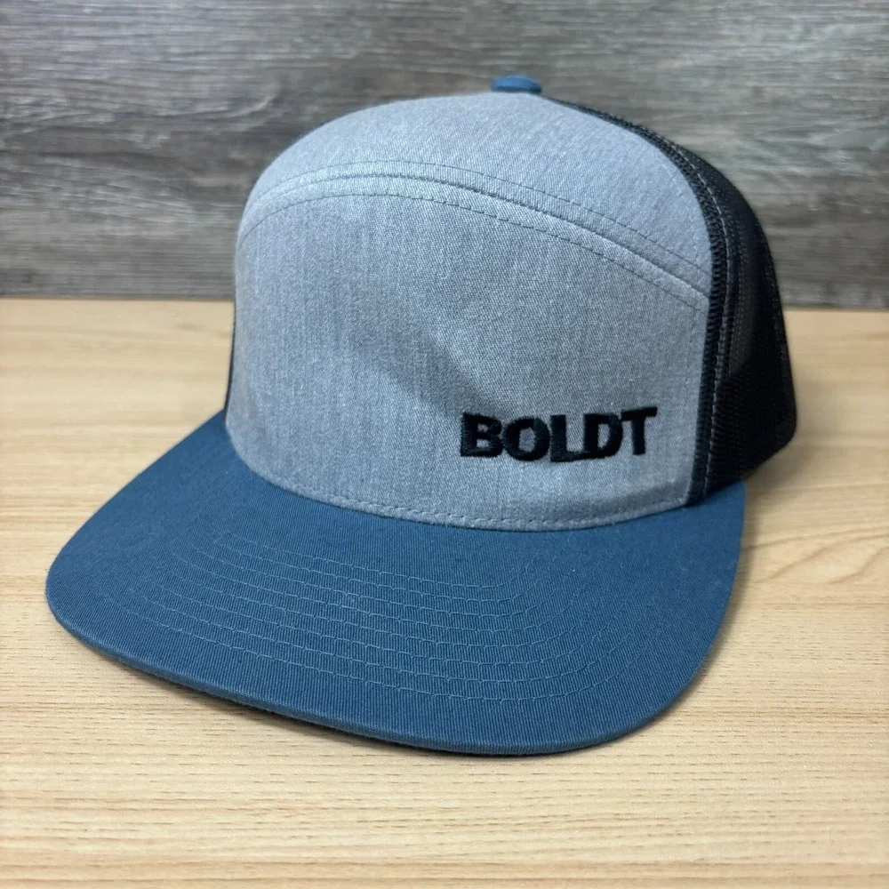 Boldt Hat Cap‎ Snapback Gray Panel One Size Adjustable